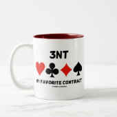 3NT mein Lieblingsvertrag (vier Zweifarbige Tasse (Links)