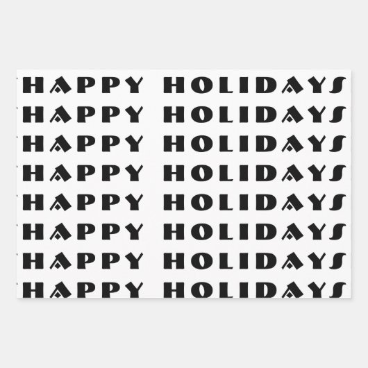 3pc Eclectic Print Wrapping Paper Geschenkpapier Set (Vorderseite 3)