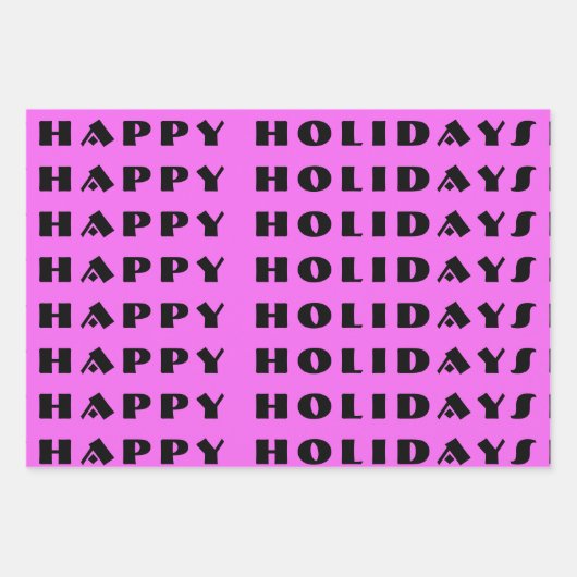 3pc Eclectic Print Wrapping Paper Geschenkpapier Set (Vorderseite 2)