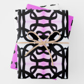 3pc Eclectic Print Wrapping Paper Geschenkpapier Set (Beispiel)