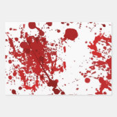 3pc mm, Gehirne... Halloween Wrapping Paper Sheets Geschenkpapier Set (Vorderseite 3)