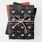 3pc. Skull-Wrapping Geschenkpapier Set (Beispiel)