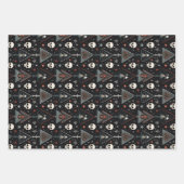 3pc. Skull-Wrapping Geschenkpapier Set (Vorderseite)