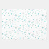 3pc Snowflake-Geschenkpapier Geschenkpapier Set (Vorderseite 3)