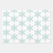 3pc Snowflake-Geschenkpapier Geschenkpapier Set (Vorderseite 2)