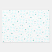 3pc Snowflake-Geschenkpapier Geschenkpapier Set (Vorderseite)