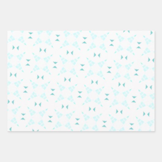 3pc Snowflake-Geschenkpapier Geschenkpapier Set (Vorderseite)