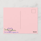 3PINK BLOSSOME LIGHT POSTCARD POSTKARTE (Rückseite)
