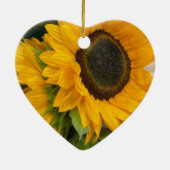 3rd Anniversary Editable Sunflower Keramik Ornament (Hinten)
