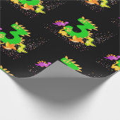 3rd Birthday. Dinosaur Design. My third birthday.  Geschenkpapier (Ecke)