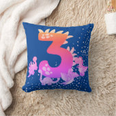 3rd Birthday. Dinosaur Design. My third birthday.  Kissen (Decke)