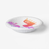 3rd Birthday. Dinosaur Design. My third birthday. Pappteller (Gewinkelt)