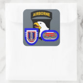 3RD BN 187. INFANTRIE 101. IM FLUGZEUG STICKER (Tasche)