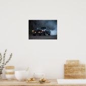 3rd gen Camaro IROC-Z Burnout Poster (Küche)