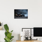 3rd gen Camaro IROC-Z Burnout Poster (Heimbüro)