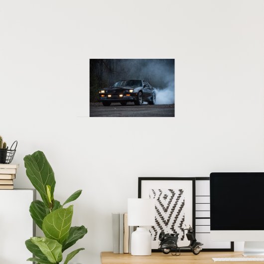 3rd gen Camaro IROC-Z Burnout Poster (Heimbüro)