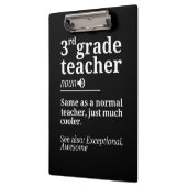 3rd Grad Teacher Funny Third Grade Teachers Ohrfei Klemmbrett (Links)