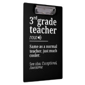 3rd Grad Teacher Funny Third Grade Teachers Ohrfei Klemmbrett (Rechts)