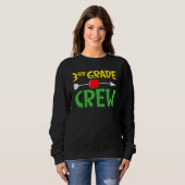 3rd Grade Crew Student Back To School Students Gra Sweatshirt (Vorne ganz)