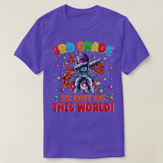 3rd Grade Is Out Of This World Space Rocket Third T-Shirt (Design vorne)