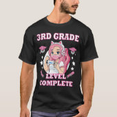3rd grade level complete funny gaming graduation a T-Shirt (Vorderseite)