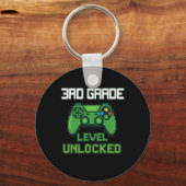 3rd Grade Level Unlocked Gamer Ck To School Boys G Schlüsselanhänger (Vorderseite)