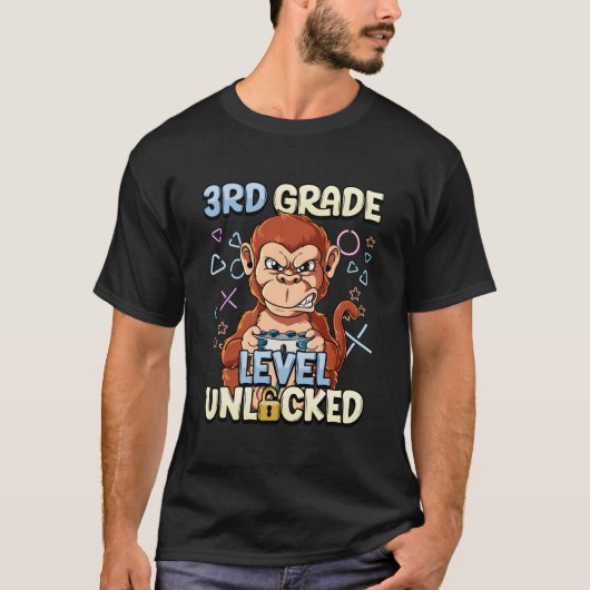 3Rd Grade Level Unlocked T-Shirt (Vorderseite)