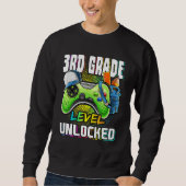 3rd Grade Level Unlocked Video Game Back To School Sweatshirt (Vorderseite)