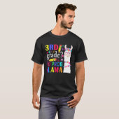 3rd Grade No Prob Llama Teacher Student Kids Back T-Shirt (Vorne ganz)