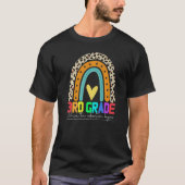 3rd grade rainbow leopard teacher team third grade T-Shirt (Vorderseite)