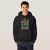 3rd Grade Rocks Third Grade Squad Back To School T Hoodie (Vorne ganz)