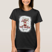 3rd Grade Squad Plaid Reindeer Santa Hat Teacher C T-Shirt (Vorderseite)