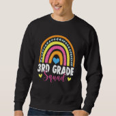 3rd Grade Squad Rainbow First Day Back To School Sweatshirt (Vorderseite)