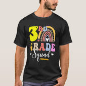 3rd Grade Squad Teachers Kids Third Grade Back to T-Shirt (Vorderseite)