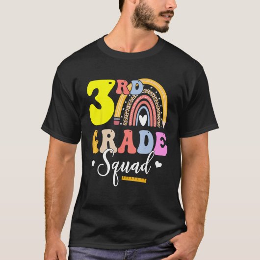 3rd Grade Squad Teachers Kids Third Grade Back to T-Shirt (Vorderseite)