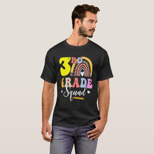 3rd Grade Squad Teachers Kids Third Grade Back to T-Shirt (Vorne ganz)