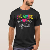 3rd Grade Squad Third Teacher Student Team Back To T-Shirt (Vorderseite)
