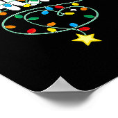 3rd Grade Teacher Christmas Lights Third Grade Tea Poster (Ecke)