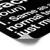 3rd Grade Teacher Definition Funny Ck To School Fi Poster (Ecke)
