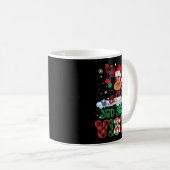 3rd Grade Vibes Teacher Buffalo Red Plaid Reindeer Kaffeetasse (VorderseiteRechts)