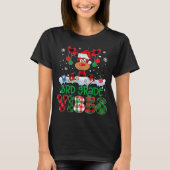 3rd Grade Vibes Teacher Buffalo Red Plaid Reindeer T-Shirt (Vorderseite)
