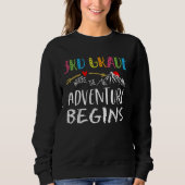 3rd Grade Where The Adventure Begins Teacher back Sweatshirt (Vorderseite)
