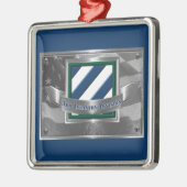 3rd ID Infantry Division Christmas Ornament Aus Metall (Links)