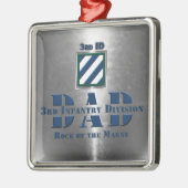 3rd ID Infantry Division DAD Christmas Ornament Aus Metall (Links)