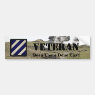 3rd infantry Veterans Bumper Sticker Division Autoaufkleber