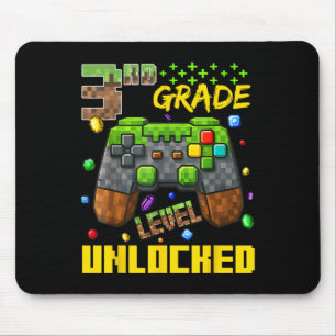 3rd-Klasse-Gamer-Shirt Erster Schultag Jungen-T-Sh Mousepad