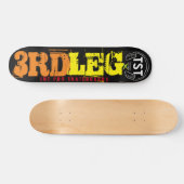 3RD LEG JMT Skateboard, 7¾ Zoll Deck Skateboard (Horizontal)