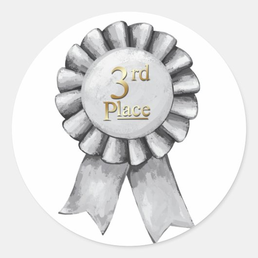3rd Place Ribbon Stickers (Vorderseite)