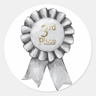 3rd Place Ribbon Stickers
