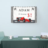 3rd Race Car Birthday – Party Banner Fun!  (Messe)